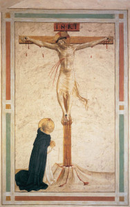 Crucifixion with St Dominic by Fra Angelico (1442)